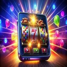 Pengguna membaca poin reward di ponsel